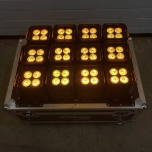 STARWAY [KIT] 12 x STARWAY BOXKOLOR - Projecteur autonome RGBWA+UV 12 Watts