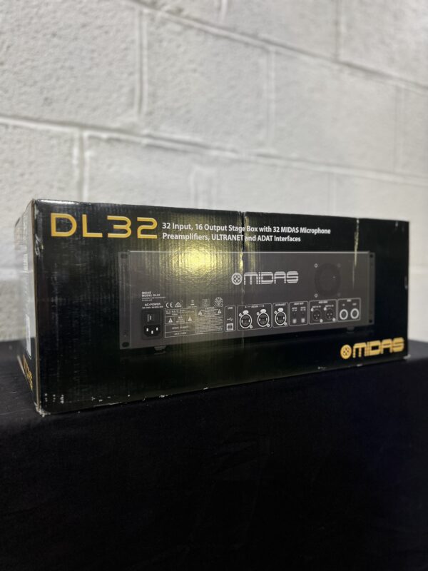 MIDAS DL32 - Stagebox numérique 32 entrées et 16 sorties pour console M32 (Neuf) – Image 2