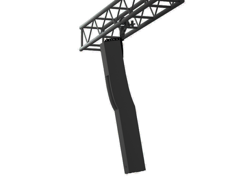 Support Caisson Basse Barre Acier Réglable Pour Enceinte Satellite